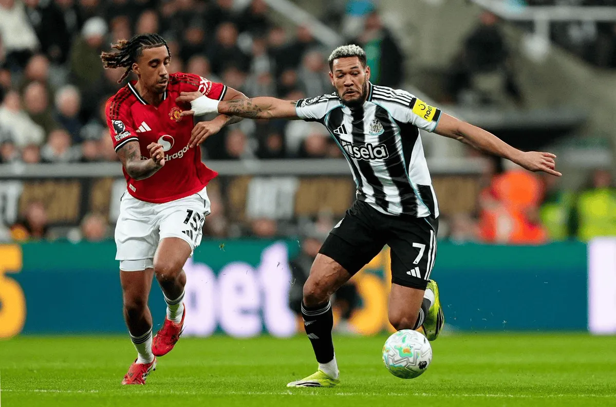 8868体育-乔林顿对阵曼联赢得对抗、夺回球权等数据均为纽卡队内最佳